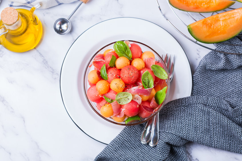 melounový salát zdravé recepty