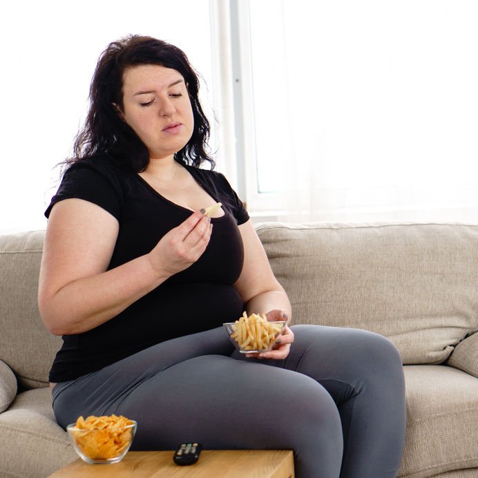 Obezita, přejídání, nezdravé jídlo